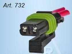 732 - FICHA 2 VIAS SENSORES RETROMARCHA - ALZA CRISTAL - FIAT